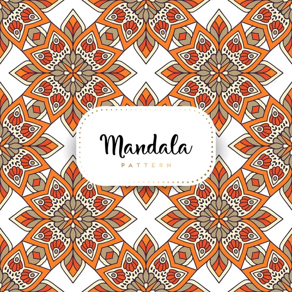 Luxe Ornamentele Mandala Ontwerp Achtergrond Kleur Vector — Stockvector