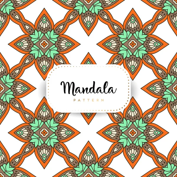 Fondo Diseño Mandala Ornamental Lujo Vector Color — Archivo Imágenes Vectoriales