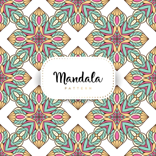 Luxe Ornamentele Mandala Ontwerp Achtergrond Kleur Vector — Stockvector