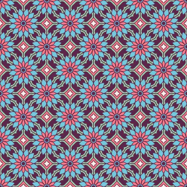 Vintage çiçek seamless modeli. vektör. çiçek ile sorunsuz bir doku. sonsuz çiçek desenli.