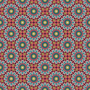 Vintage çiçek seamless modeli. vektör. çiçek ile sorunsuz bir doku. sonsuz çiçek desenli.