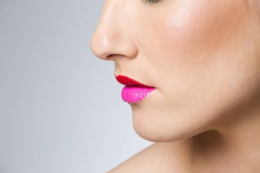 Baş shot birght makyaj kadın modeli