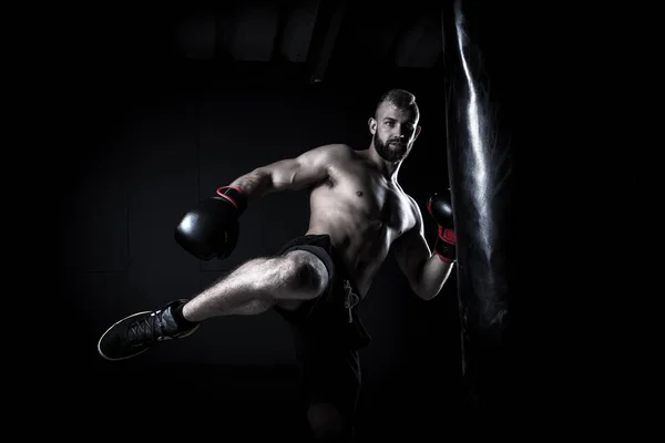 Boxeador atleta masculino — Foto de Stock