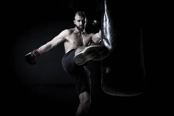 Boxeador atleta masculino —  Fotos de Stock