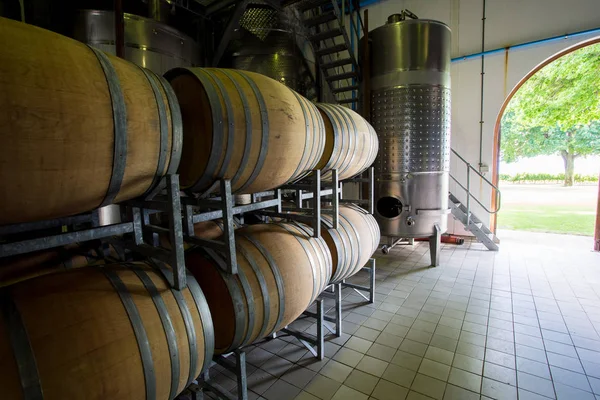 Equipment for winemaking at workshop — Stock Photo, Image