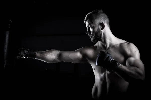 Boxeador atleta masculino — Foto de Stock