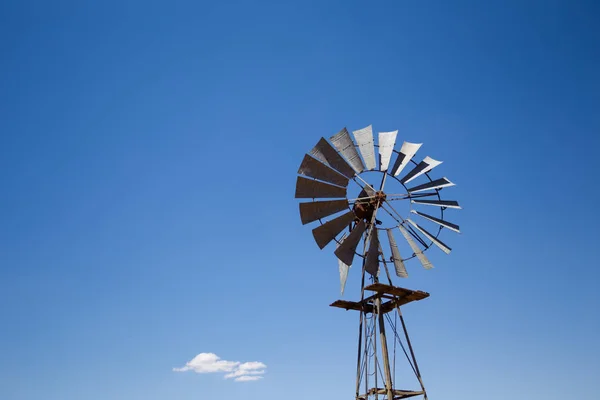 Close up wide angle image of a windmill — Stock Photo, Image