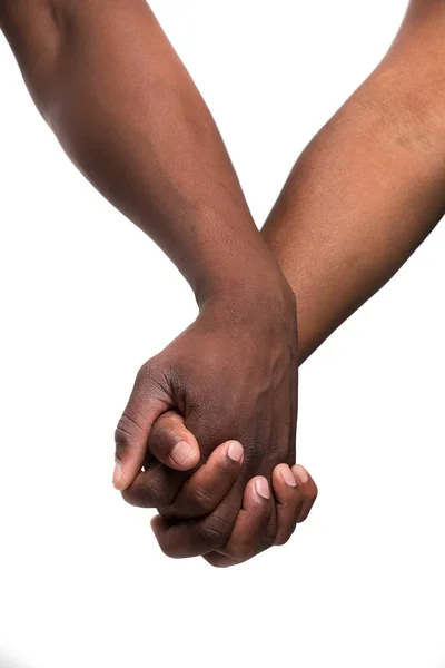 블랙 / 아프리카 / 색깔의 남자와 여자 잡아 보기 닫기 — 스톡 사진