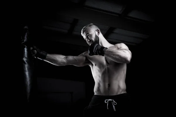 Boxeador atleta masculino — Foto de Stock