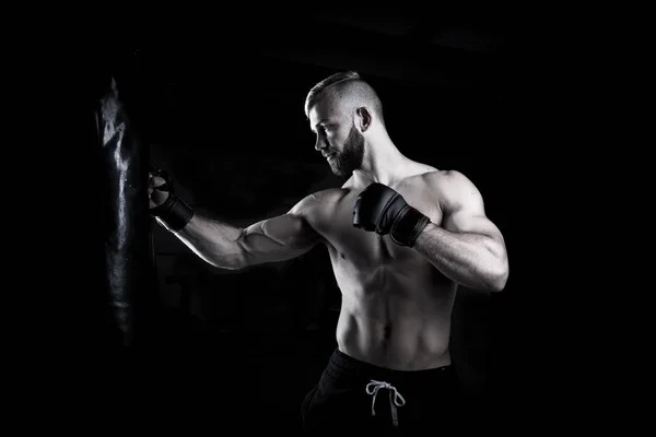 Muž sportovec boxer — Stock fotografie