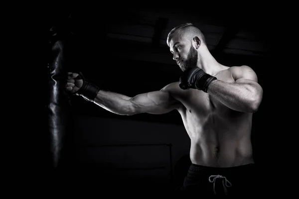 Boxeador atleta masculino — Foto de Stock