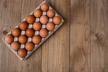 kahverengi yumurtalar kutuda