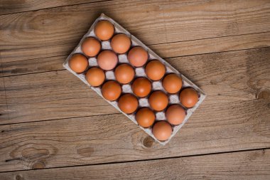 kahverengi yumurtalar kutuda