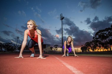 kadın sprinter sporcular 