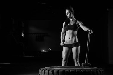 Kadın fitness modeli 