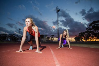 kadın sprinter sporcular 