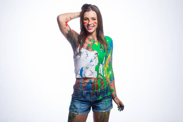 Потрясающая модель брюнеток
