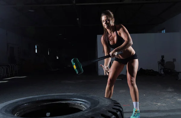 Ženského fitness model — Stock fotografie