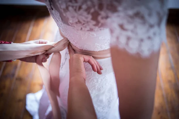 Γάμο φόρεμα λεπτομέρειες — Φωτογραφία Αρχείου