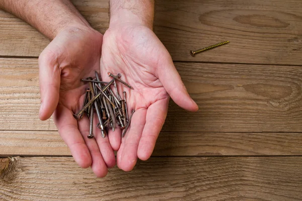 Visão de perto de unhas de mãos — Fotografia de Stock