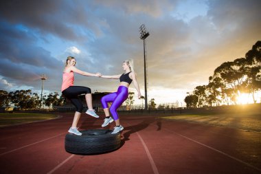 kadın sprinter sporcular 