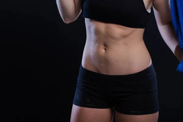 Schöne weibliche Fitness-Modell — Stockfoto