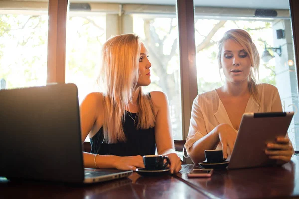 Vrouwelijke ondernemers hebben een zakelijke bijeenkomst — Stockfoto