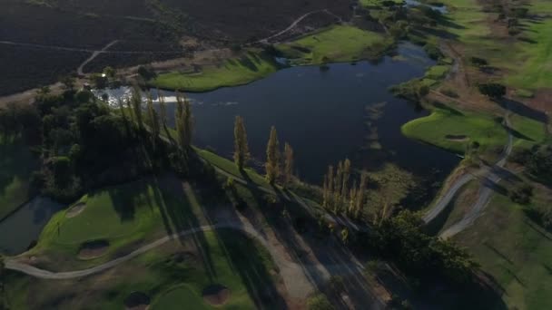 Vue aérienne d'un terrain de golf en Afrique du Sud 