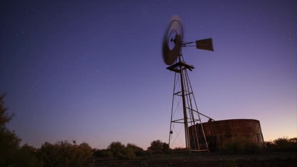 Statické timelapse noční oblohy — Stock video