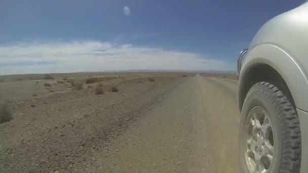 4x4 fahren auf einem Feldweg im Karoo — Stockvideo