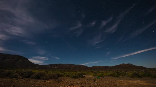 Dämmerung bricht über dem Karoo herein — Stockvideo