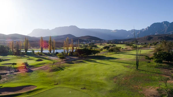 Veduta aerea di un campo da golf in Sudafrica — Foto Stock