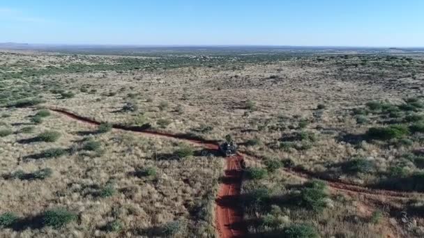 Vista sobre Kalahari en el sur de África , — Vídeos de Stock