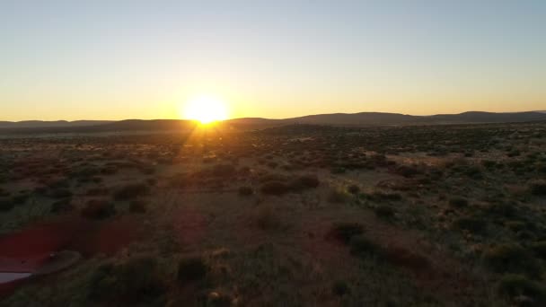 Vista sobre Kalahari en el sur de África , — Vídeo de stock