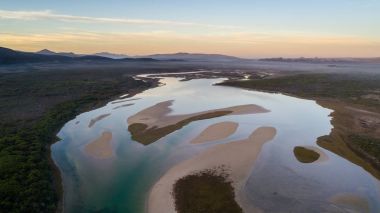 Uilenkraalsmond Haliç üzerinden havadan görünümü 