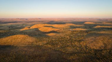 Aerial views over the Kalahari clipart