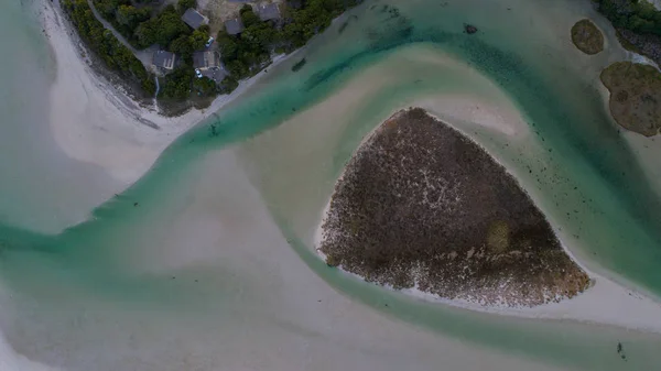 Luchtfoto uitzicht over de monding van de Uilenkraalsmond — Stockfoto