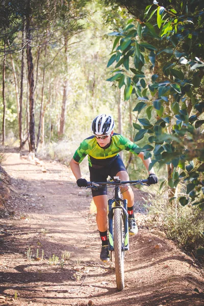 VTT excès de vitesse descente — Photo