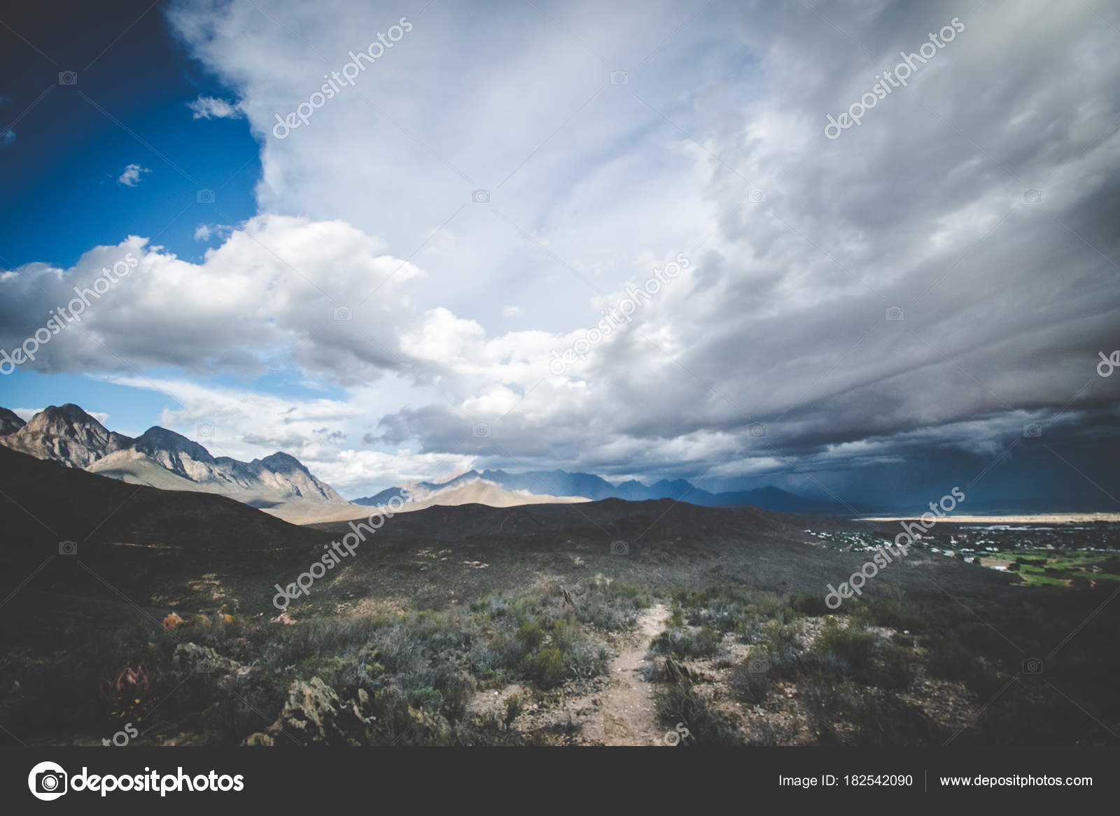 Thunder Storm With Epic Storm Clouds Stock Photo C Dewald Dewaldkirsten