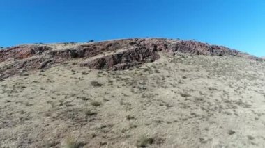 mavi gökyüzü ile rocky Dağları'nın havadan görünümü
