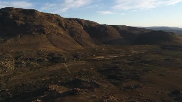 Vista Aérea Las Montañas Rocosas Atardecer — Vídeos de Stock