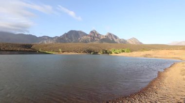 Boland Worcester Batı cape Güney Afrika için dışarıda Dağların üzerinden geniş açılı görünüş