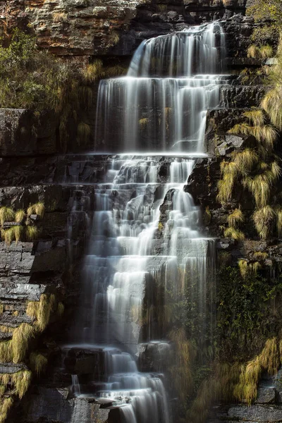 Vertikale Nahaufnahme Der Lissabon Wasserfälle Bei Graskop Der Südafrikanischen Provinz — Stockfoto