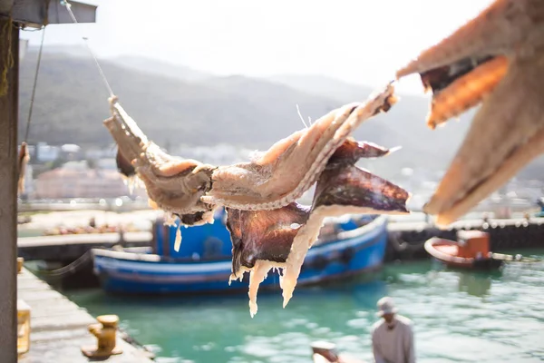 Weitwinkelblick Auf Das Beliebte Touristenziel Kalkbay Kapstadt Südafrika — Stockfoto