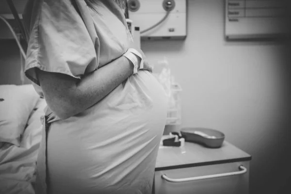 Těhotná Žena Nemocnici — Stock fotografie