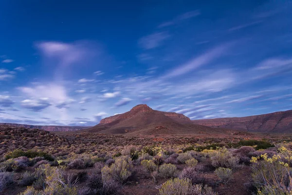 Vidvinkel Utsikt Över Slätterna Tankwa Karoo Norra Kapprovinsen Sydafrika — Stockfoto