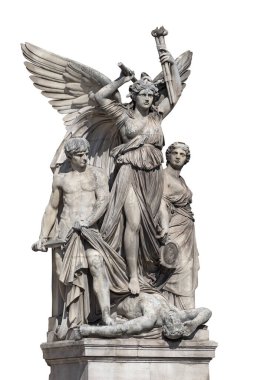 Jean-Joseph Perraud 'un Paris, Fransa' daki Palais Garnier cephesinde yazdığı 
