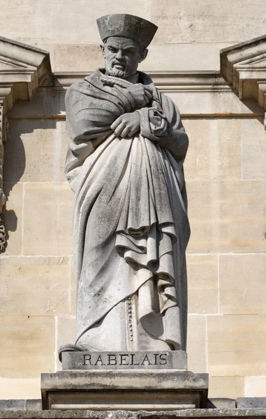 Statue Des Franois Rabelais Von Louis Valentin Robert Der Fassade — Stockfoto