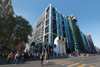 Merkez Pompidou, Renard Sokağı, Paris, Fransa, Eylül 2019