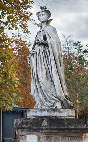 Statue Queen Marie Stuart Luxembourg Gardens Paris France September 2019 — Stock Photo, Image